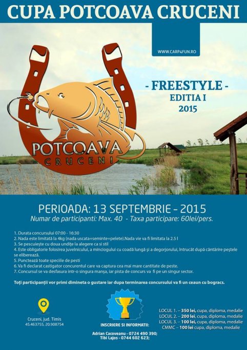 Cupa Potcoava Cruceni la pescuit