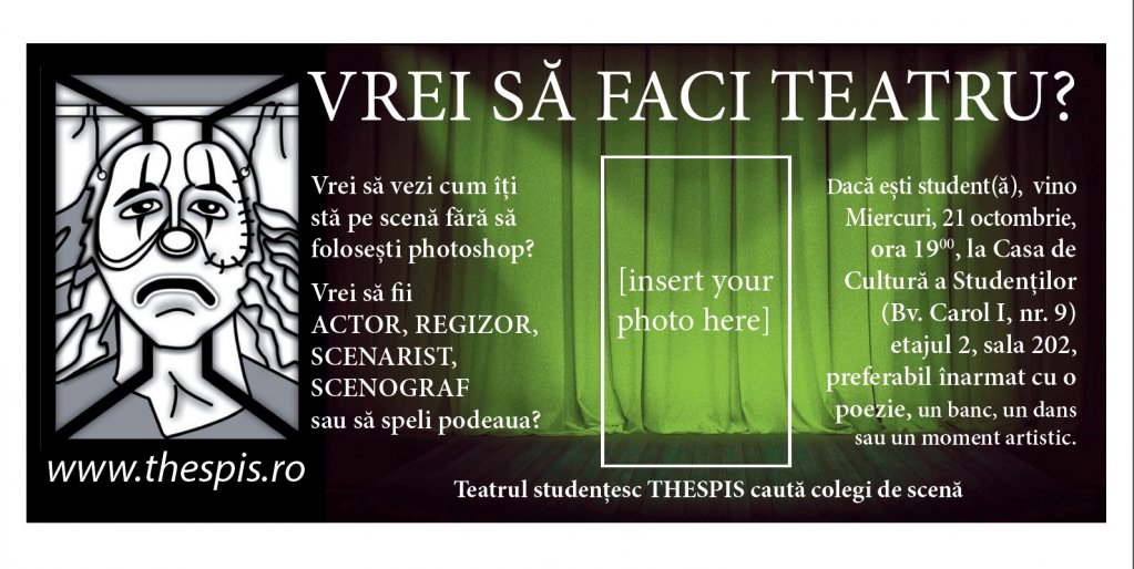 Selectie actori Teatrul Studentesc Thespis