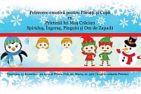 Petrecere creativa cu prietenii lui Mos Craciun - Spiridus, Ingeras, Pinguin si Om de Zapada