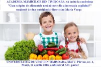 Conferinta cu titlul "Cum scapam de alimentele nesanatoase din alimentatia copilului?"