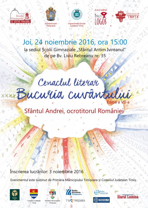 Cenaclul literar Bucuria cuvantului, cu tema: “Sfantul Andrei-ocrotitorul Romaniei"