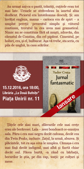 Lansare Jurnal Fantasmatic