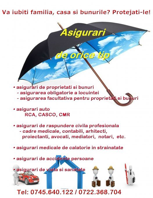 Asigurari de orice tip!