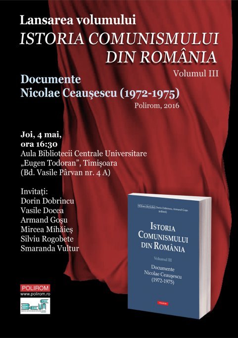 Lansarea "Istoria comunismului din Romania" - vol III