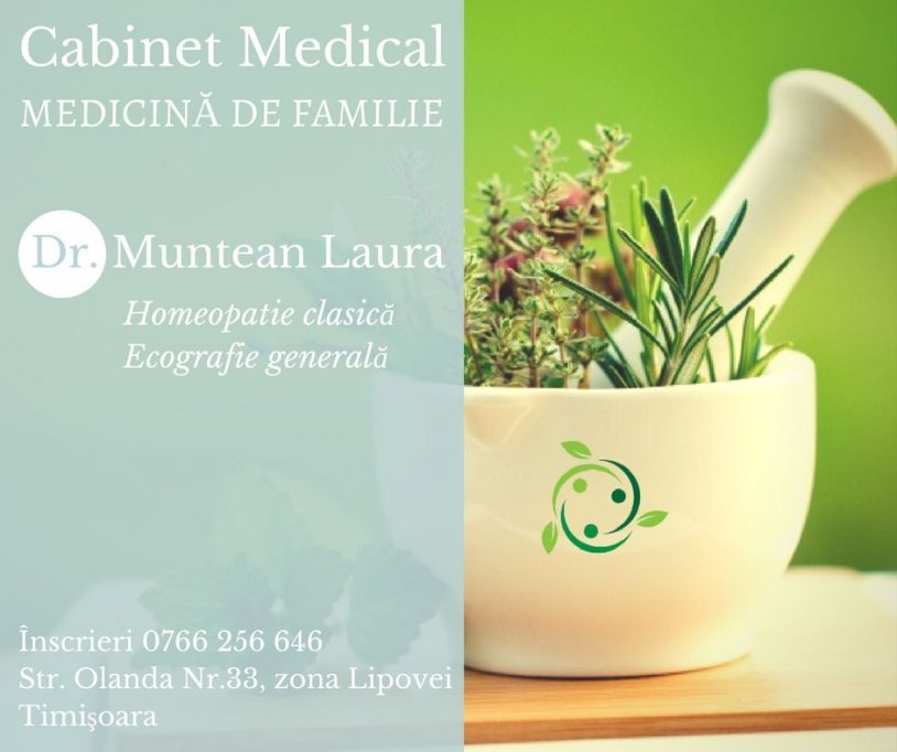 CABINET MEDICAL MEDICINA DE FAMILIE SI HOMEOPATIE DR. MUNTEAN LAURA