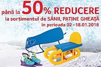 Sanii si patine de gheata la oferta de la Selgros Timisoara