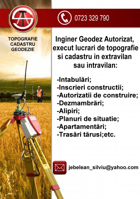 Servicii de Topografie si Cadastru