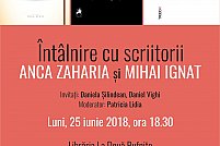 Intalnire cu scriitorii Anca Zaharia si Mihai Ignat