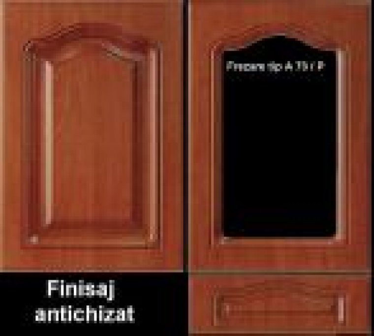 Front mobila din MDF infoliat finisaj antichizat, frezare A