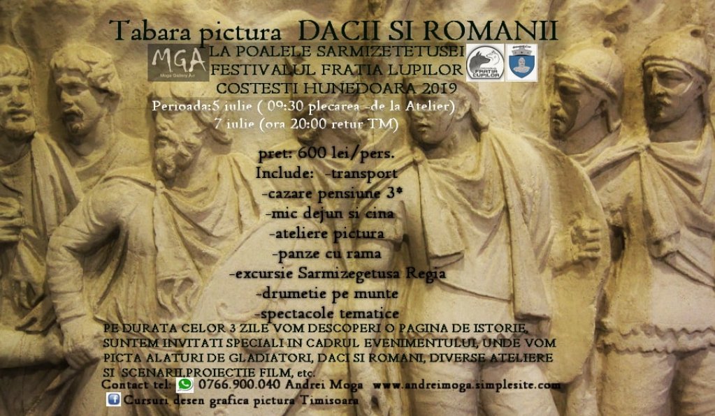 Tabara pictura tematica "Dacii si romanii"