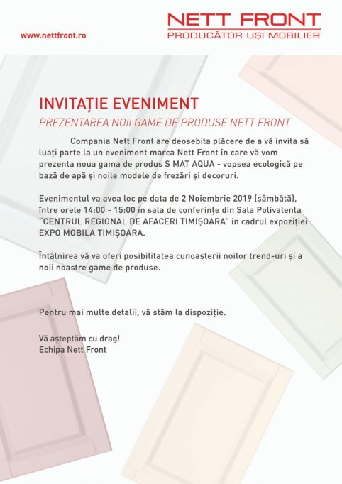 Protege Parol va invita la evenimentul marca Nett Front