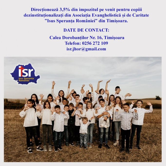 Asociatia Evanghelista si de Caritate Isus Speranta Romaniei