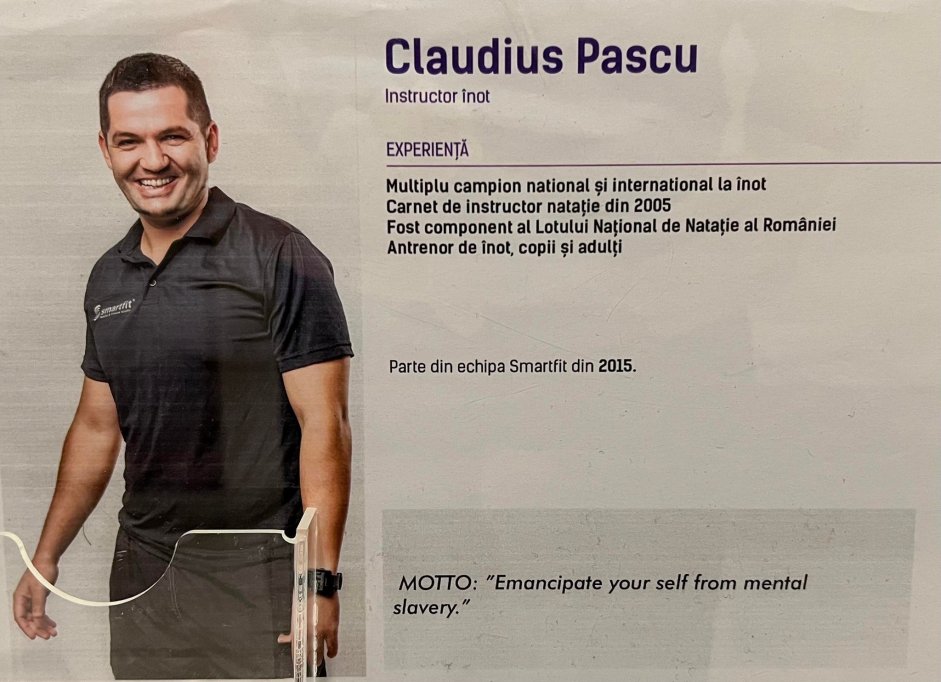 Claudius Pascu - instructor inot