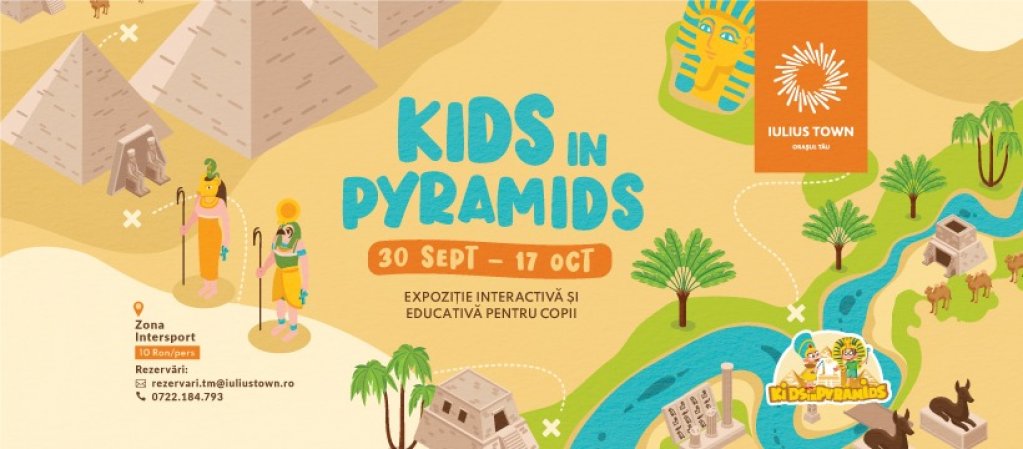 Kids in pyramids