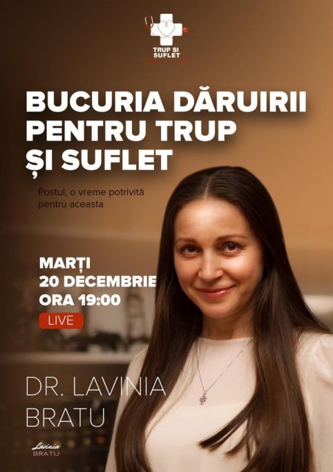 Conferinta – Bucuria daruirii pentru trup si suflet