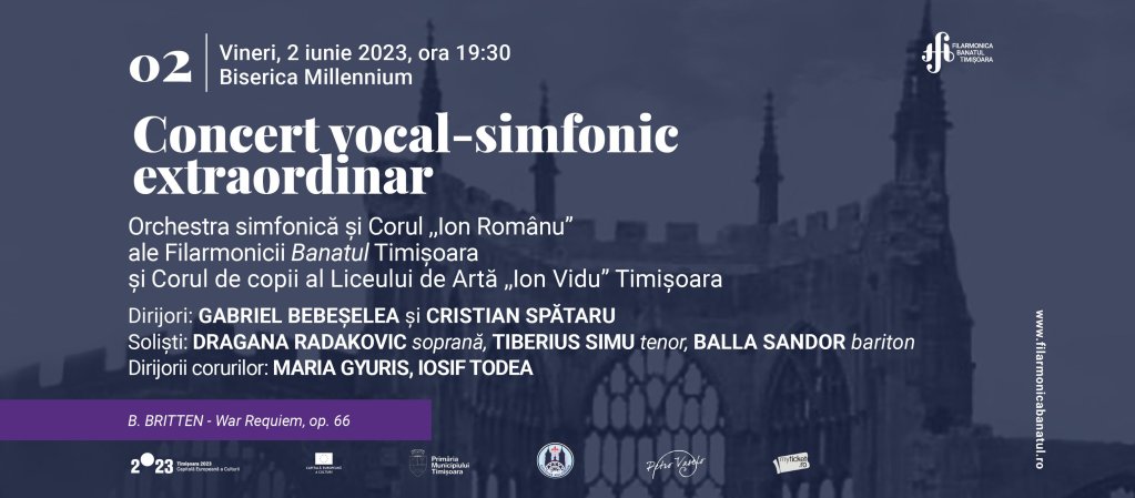Concert simfonic de inchidere a Festivalului Timisoara Muzicala
