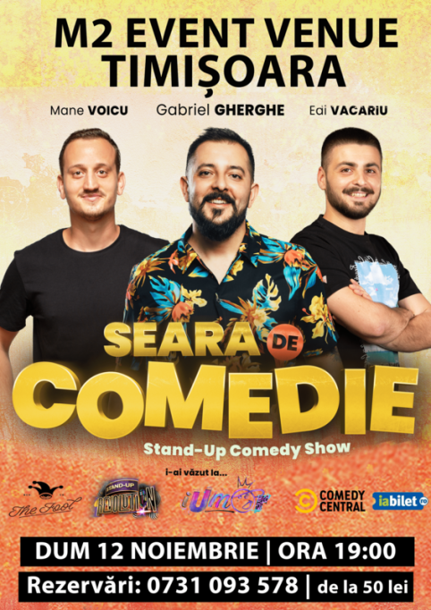 Stand Up Comedy cu Gabriel Gherghe, Mane Voicu si Edi Vacariu