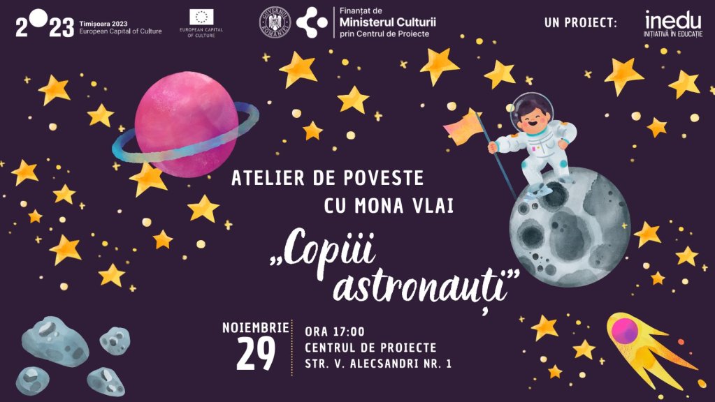Atelierul de poveste „Copiii astronauți”