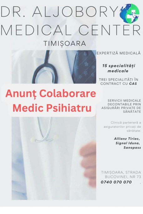 Angajam medic specialist sau primar psihiatru