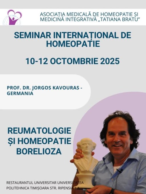 Seminarul "Reumatologie si Homeopatie Borelioza"