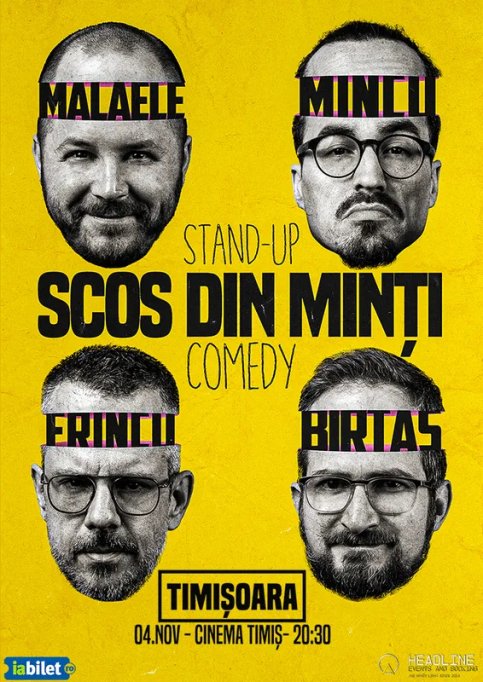 Stand-Up Comedy cu Frînculescu, Mălăele, Mincu și Birtaș - "Scos din minți"