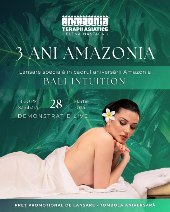 Lansare Bali Intuition la aniversarea Amazonia Timisoara
