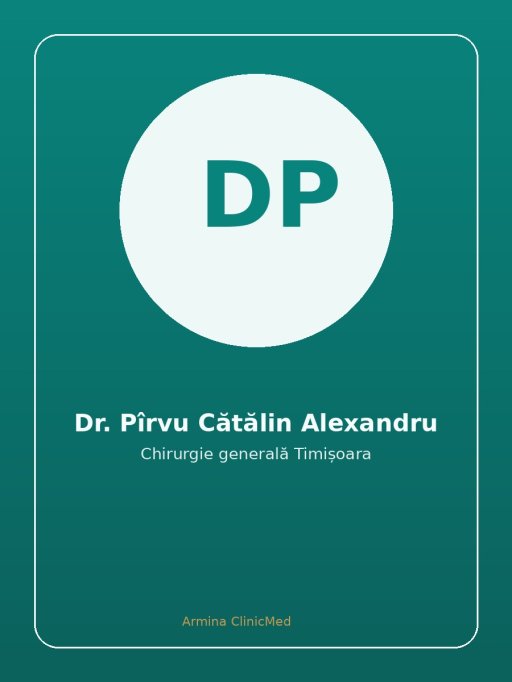 Pîrvu Catalin Alexandru - doctor