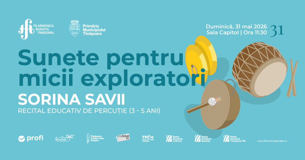 Recital educativ de percuție (3-5 ani)