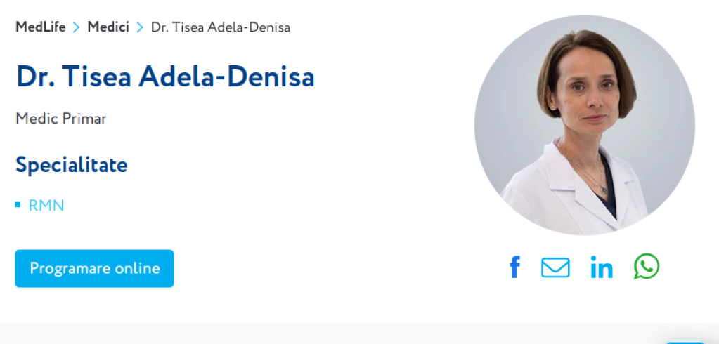 Tisea Adela Denisa - doctor