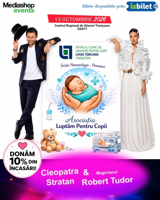 Magicianul Robert Tudor si Cleopatra Stratan