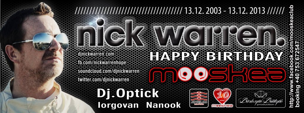 Nick Warren at Mooskea