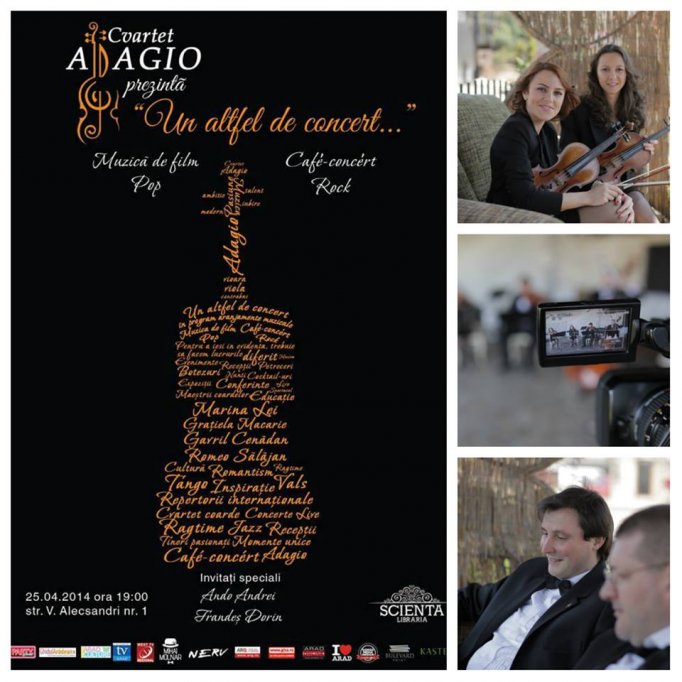 Cvartet Adagio prezintă „Un altfel de concert...”