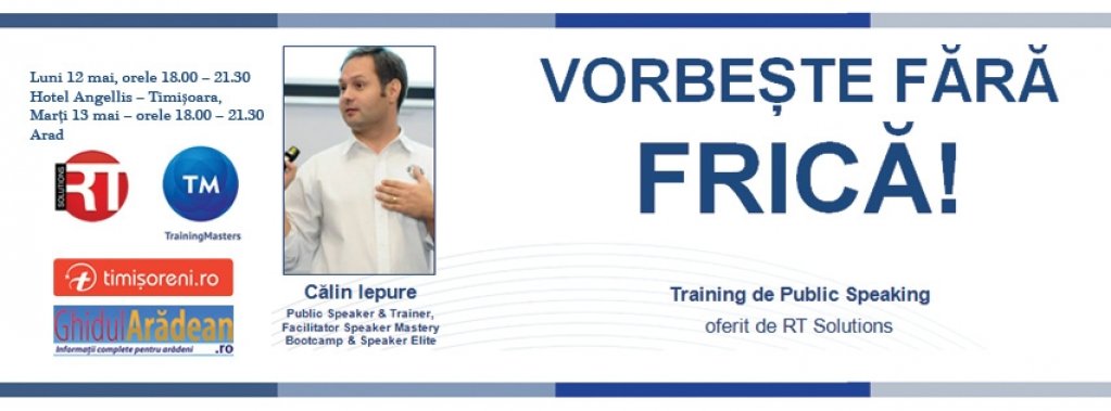 Vorbeste fara frica - training experiential