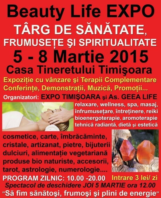 Beauty Life EXPO 5 -8 MARTIE 2015 Casa Tineretului Timisoara