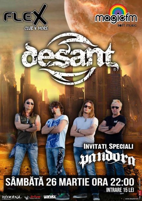 Concert Desant si Pandora in club Flex Arad