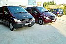 Transport persoane cu vanuri 6,7 si 8 locuri si cu microbuze 15 locuri.