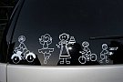 Stickere "siluete familie" - Set