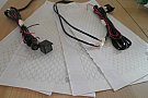 Kit Incalzire Scaune Auto cu Fibra de Carbon cu buton rotund