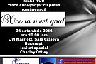 Campania Nice to Meet You ”face cunostinta” cu presa romaneasca