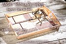 Atelier tehnica decoupage. Suport: Tava de lemn