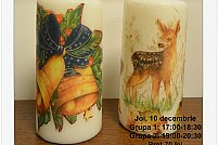 Atelier tehnica decoupage pe ceara