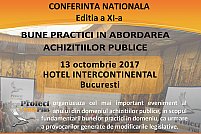 Conferinta Nationala BUNE PRACTICI IN ABORDAREA ACHIZITIILOR PUBLICE