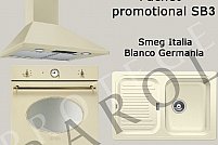 Pachet promo SB3, design clasic, SMEG&BLANCO, crem si iasmin